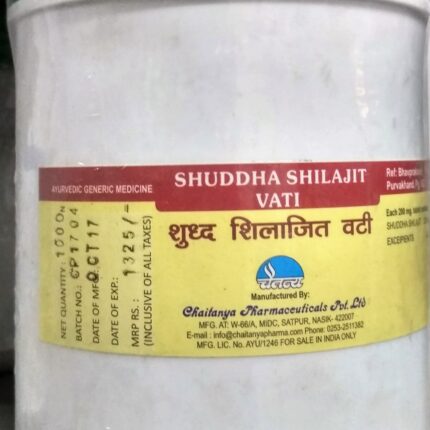 shuddha shilajit vati 1000tab upto 20% off free shipping chaitanya pharmaceuticals